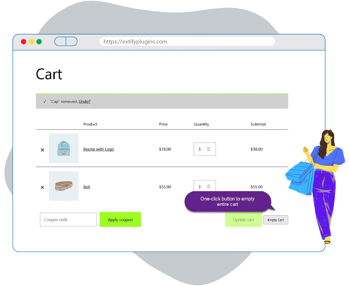 WooCommerce Clear Cart Button