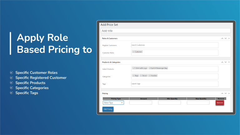 Apply Role Based Pricing Rule WooCommerce