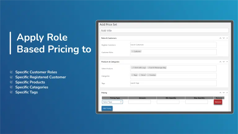 Apply Role Based Pricing Rule WooCommerce