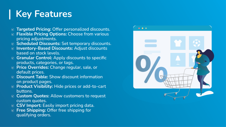 Key Features of WooCommerce Discount Manager