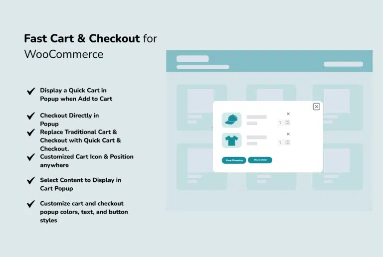 Fast Cart & Checkout for WooCommerce Features