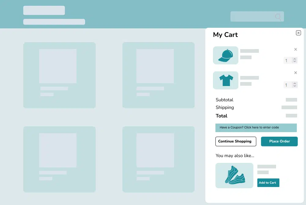 Display a Quick Side Cart