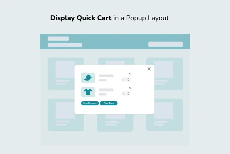 Display a Quick Cart for WooCommerce