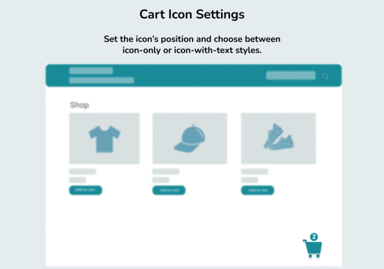 Cart Icon Display & Customization