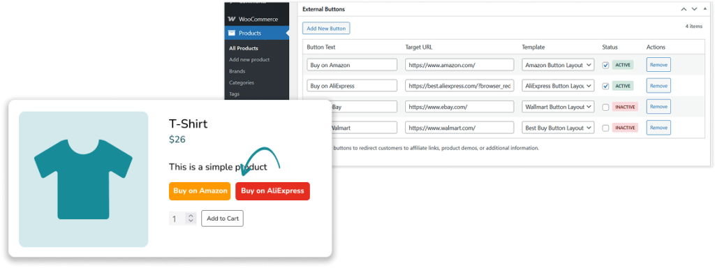 WooCommerce External URLs