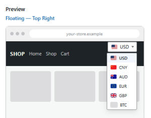 Currency Switcher for WooCommerce